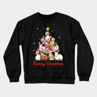 Bunny Christmas Cute Bunny Xmas Crewneck Sweatshirt